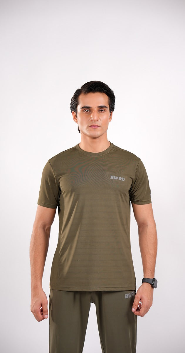Performance Olive Green Tee