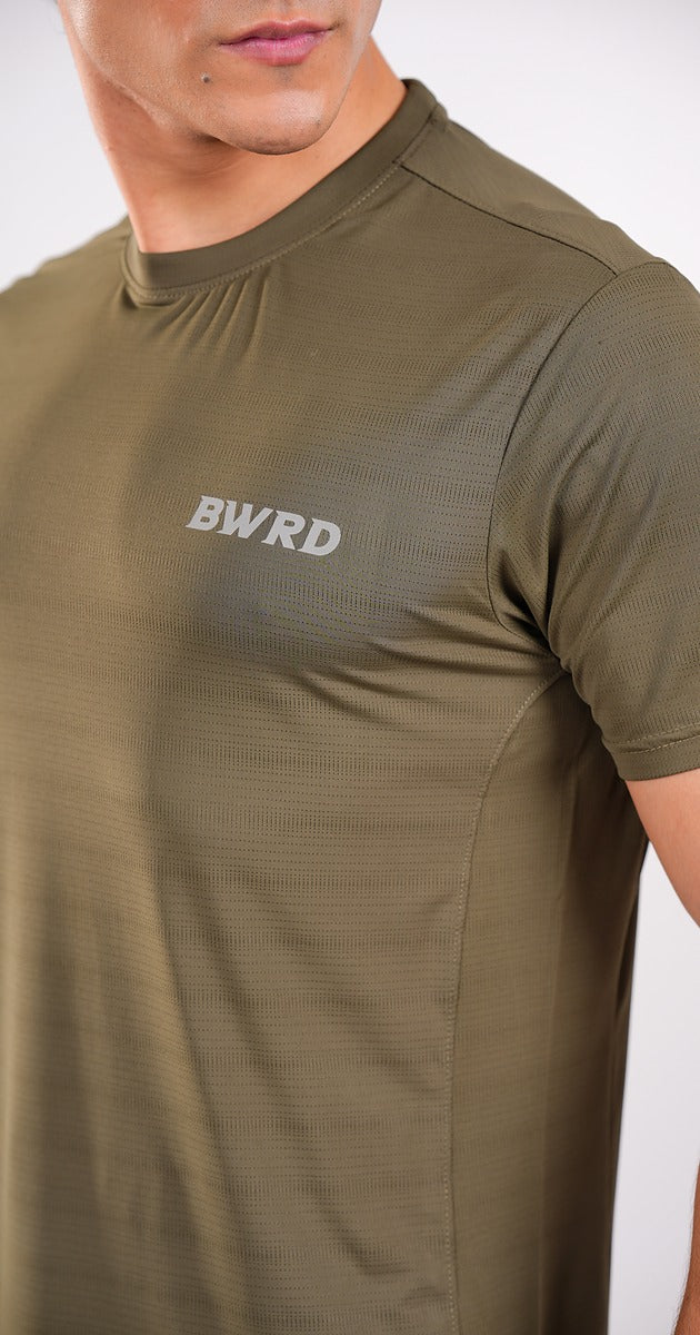 Performance Olive Green Tee